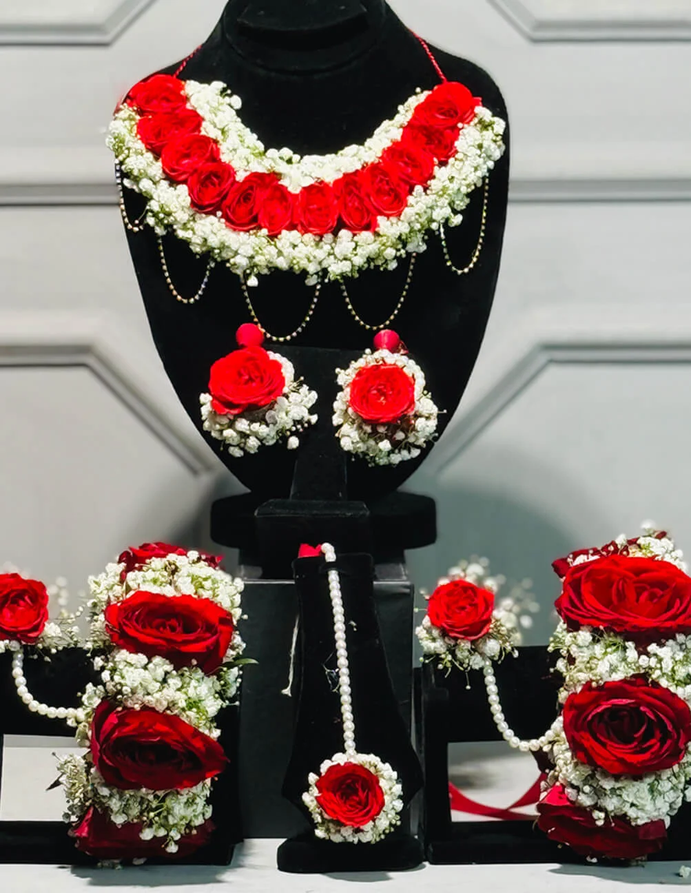 Ruby Bloom Bridal Floral Jewelry - Image 2