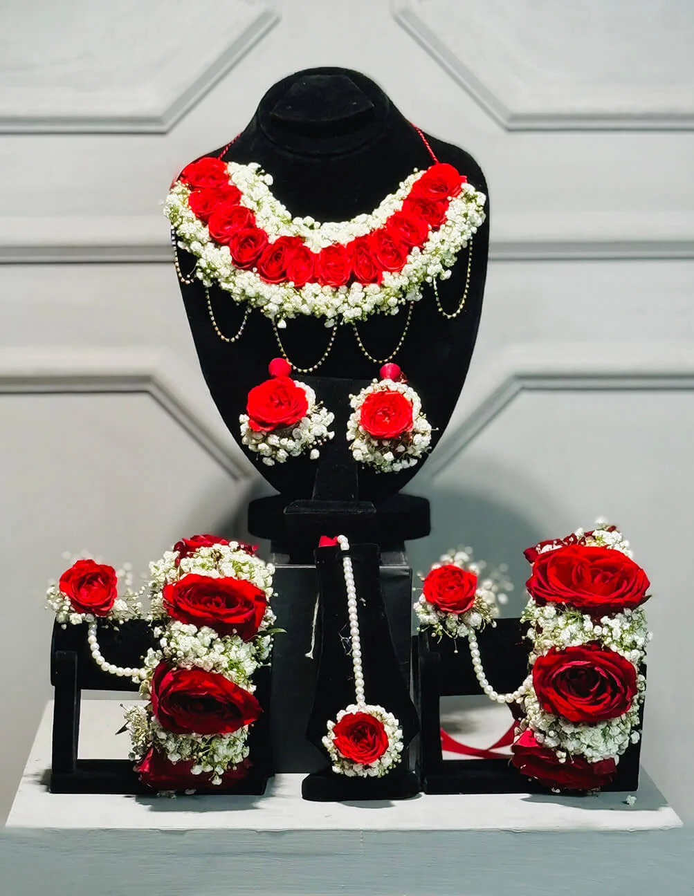 Ruby Bloom Bridal Floral Jewelry