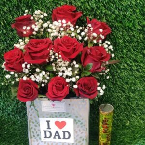 Fresh Rose for Father's Day